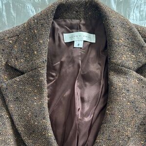 Women's Vintage Brown Sunny Choi Tweed Blazer Made in Canada